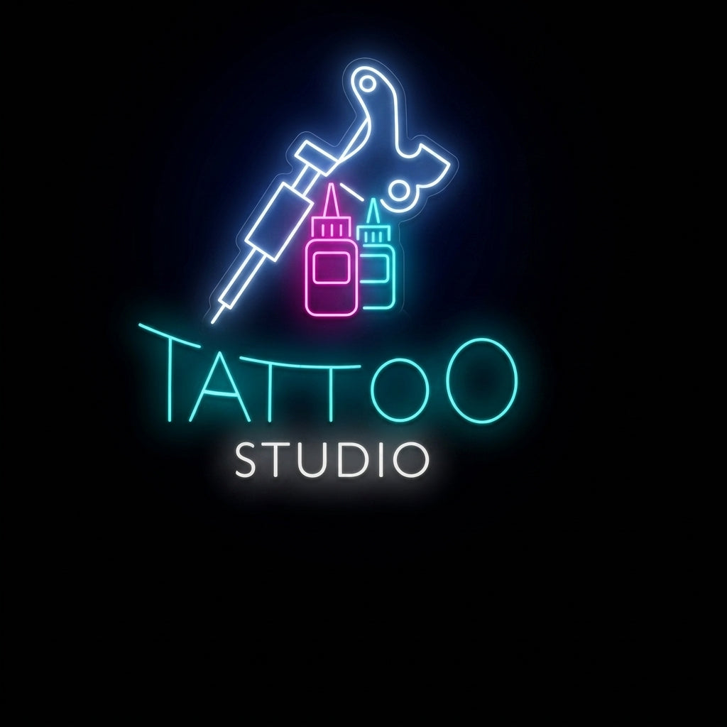 Tattoo Studio Dövme Neon Dekor