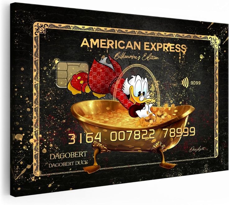 "Billionaire's Edition - Scrooge McDuck" Lüks Pop Art Tablo