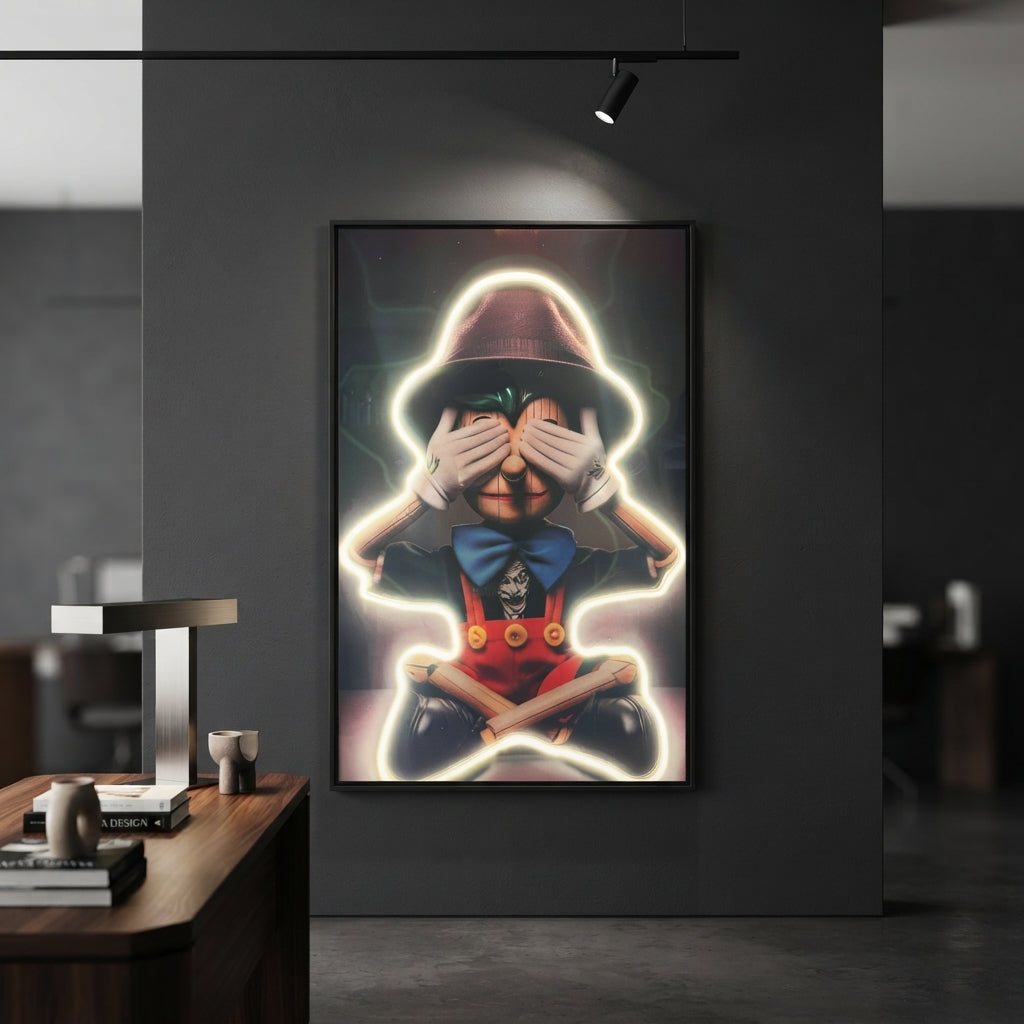 Pinocho Neon Tablo