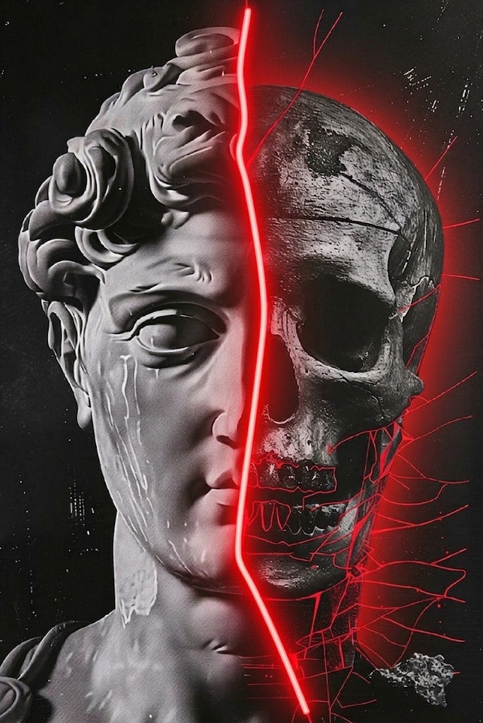 "Kızıl Yarık ve Neon Anatomi" PopArt Tablo