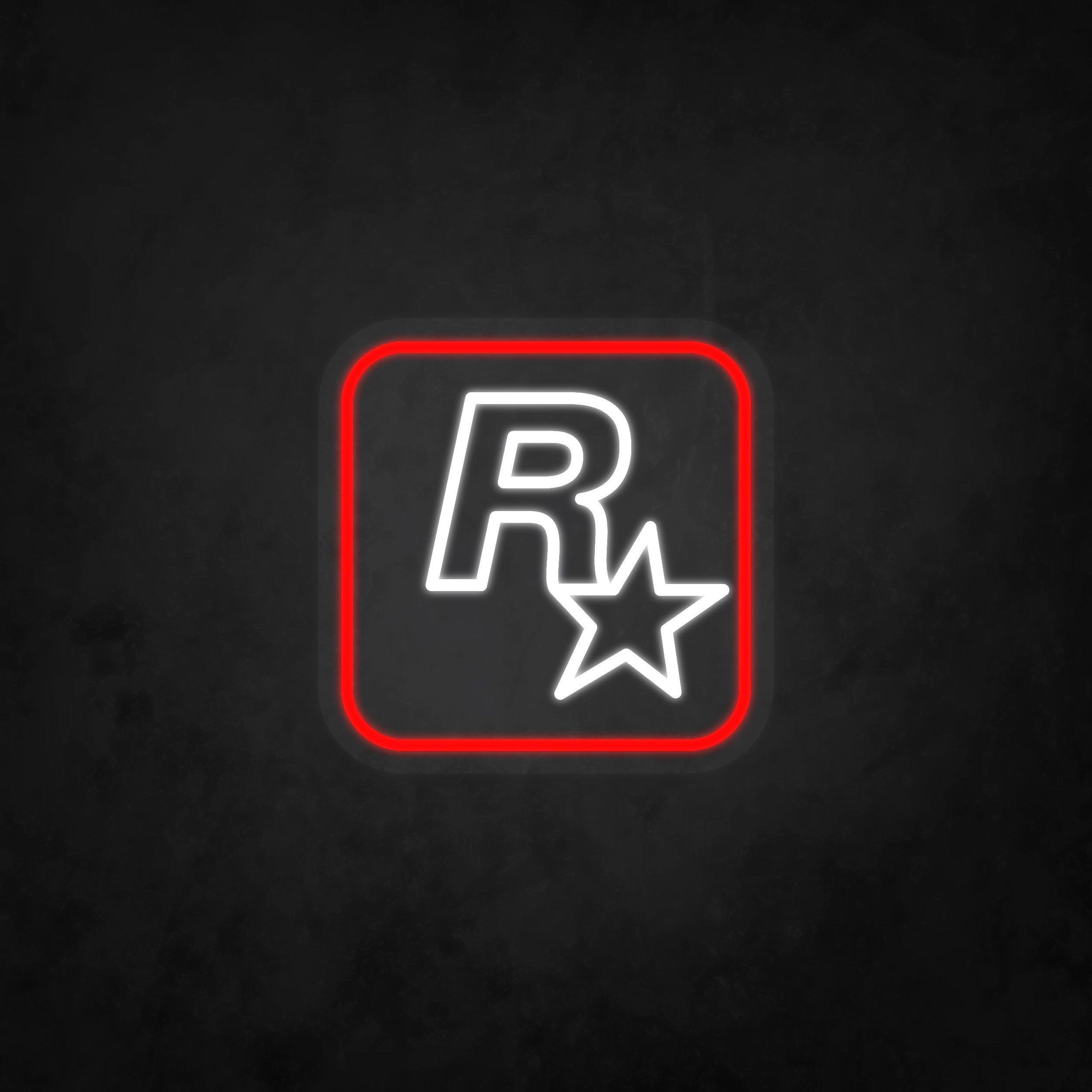 LED Neon Sign - Rockstar Logo - Neonbir