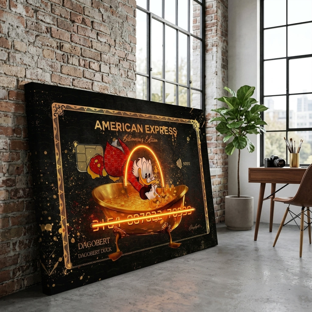 "Billionaire's Edition - Scrooge McDuck" Lüks Pop Art Tablo