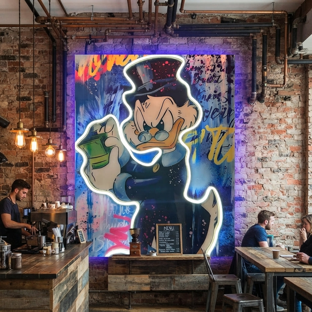 Mc Pato Neon Tablo
