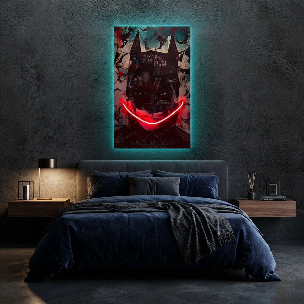 Batman Joker Neon Tablo