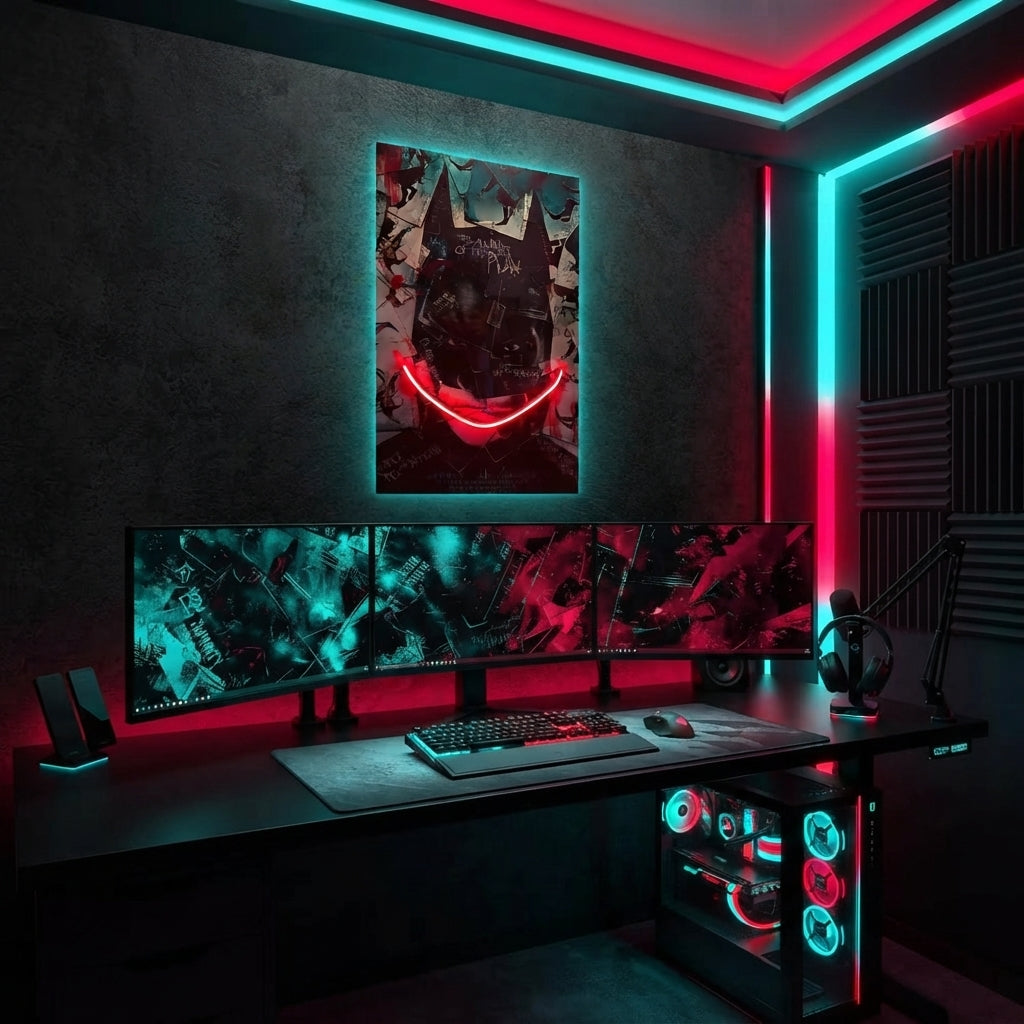 Batman Joker Neon Tablo