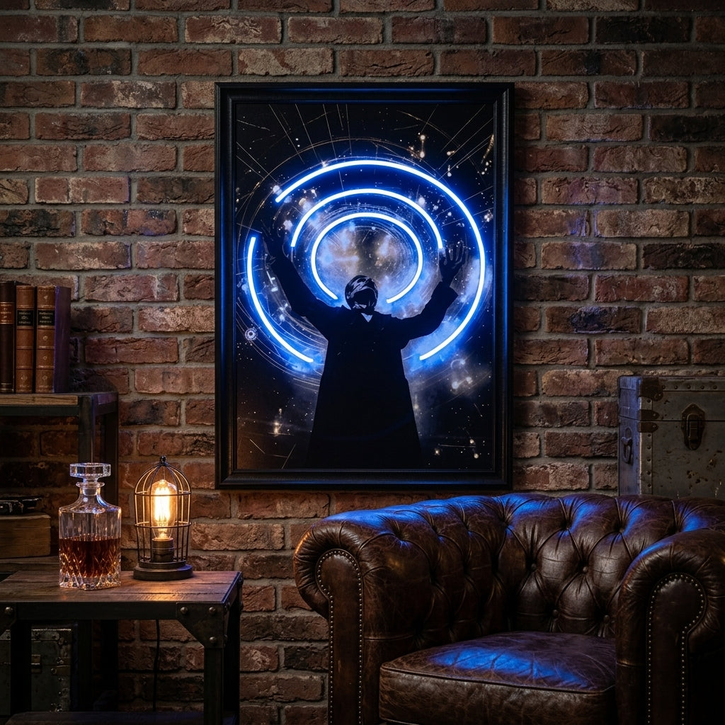 NICOLA TESLA Canvas Art Tablo