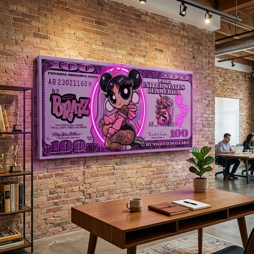 "Girl Boss" Vurgulu (Trend ve Moda Odaklı) Pop art Tablo