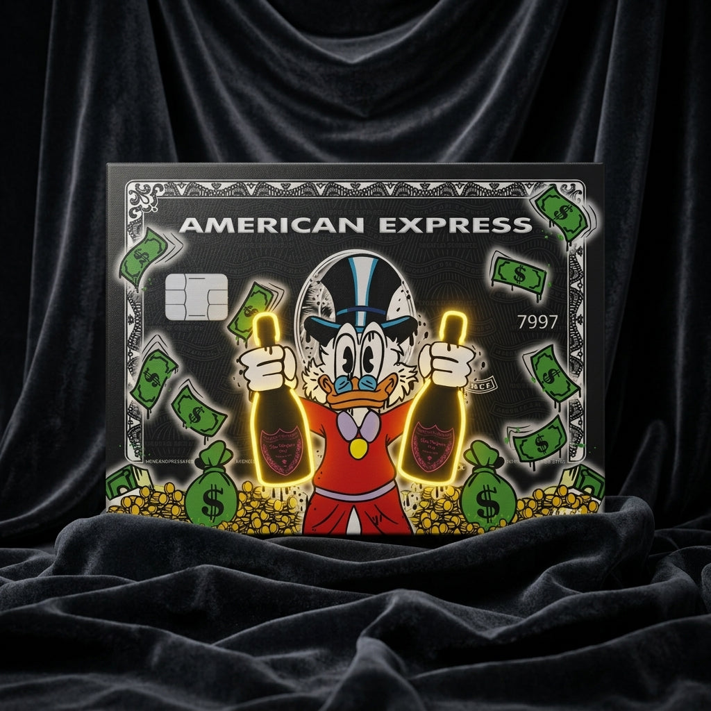Scrooge McDuck Pop Art Kartı Tablo