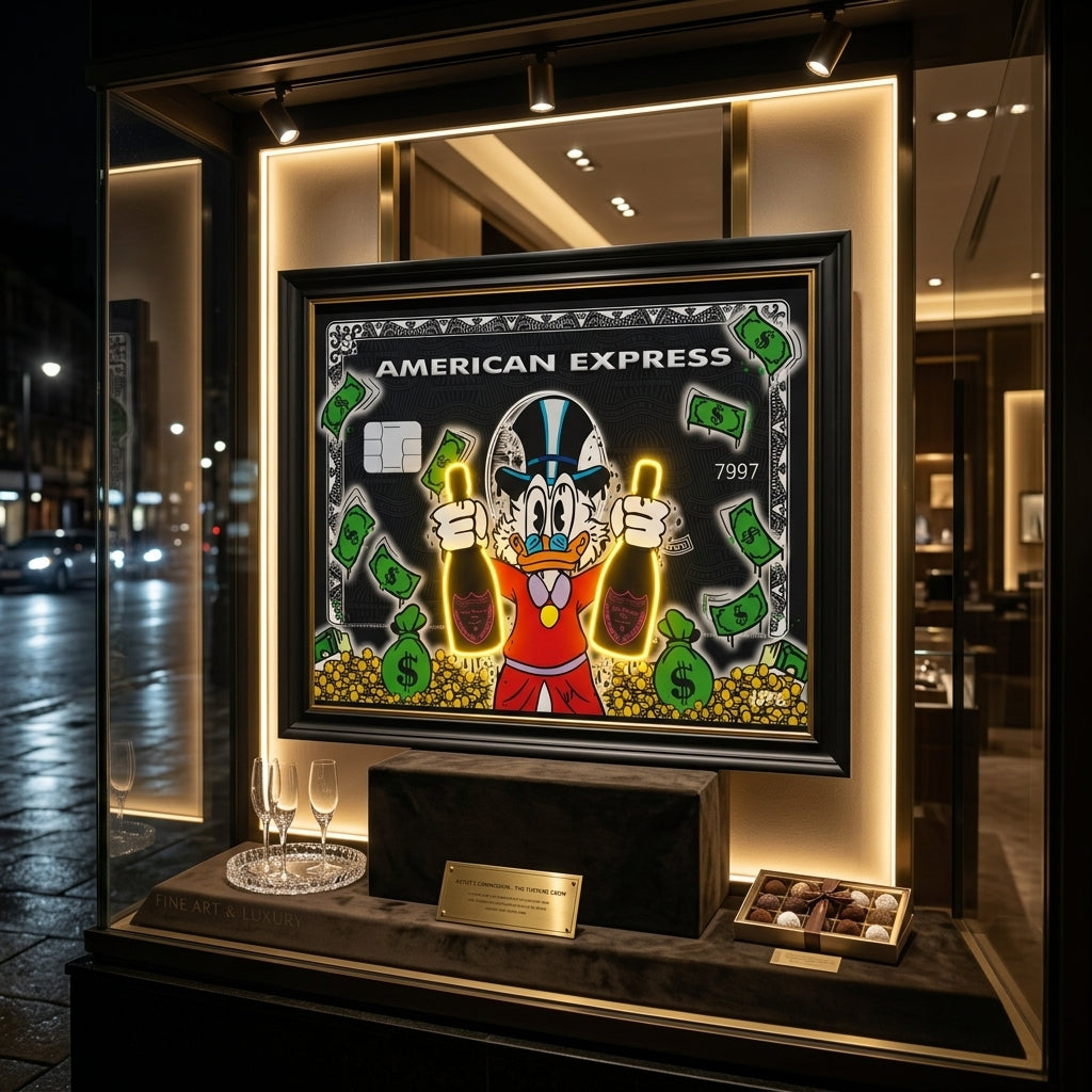 Scrooge McDuck Pop Art Kartı Tablo