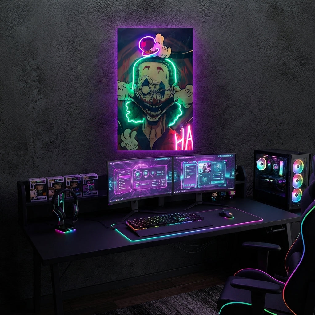 Joker HA HA! Neon Tablo
