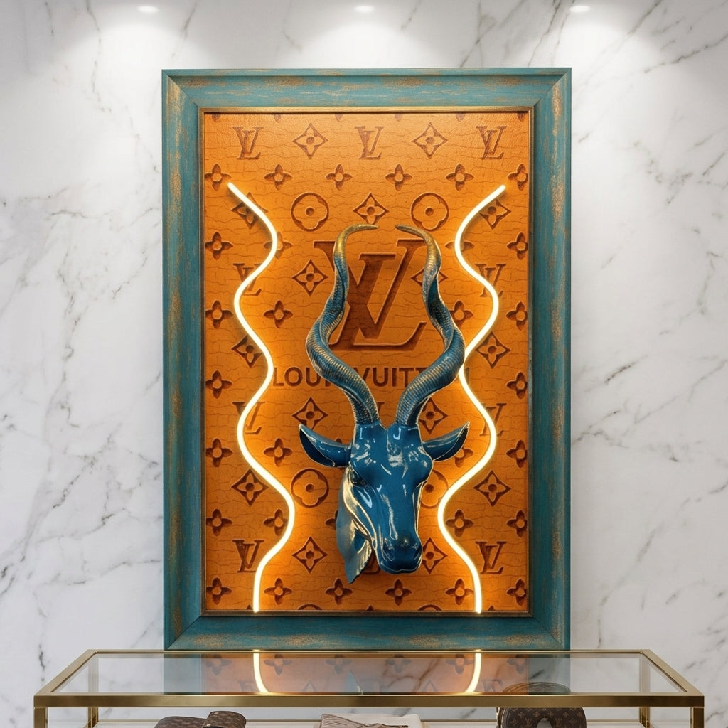 Louis Vuitton アートパネル インテリア Louis Vuitton Jungle Art Tablo - Neonbir