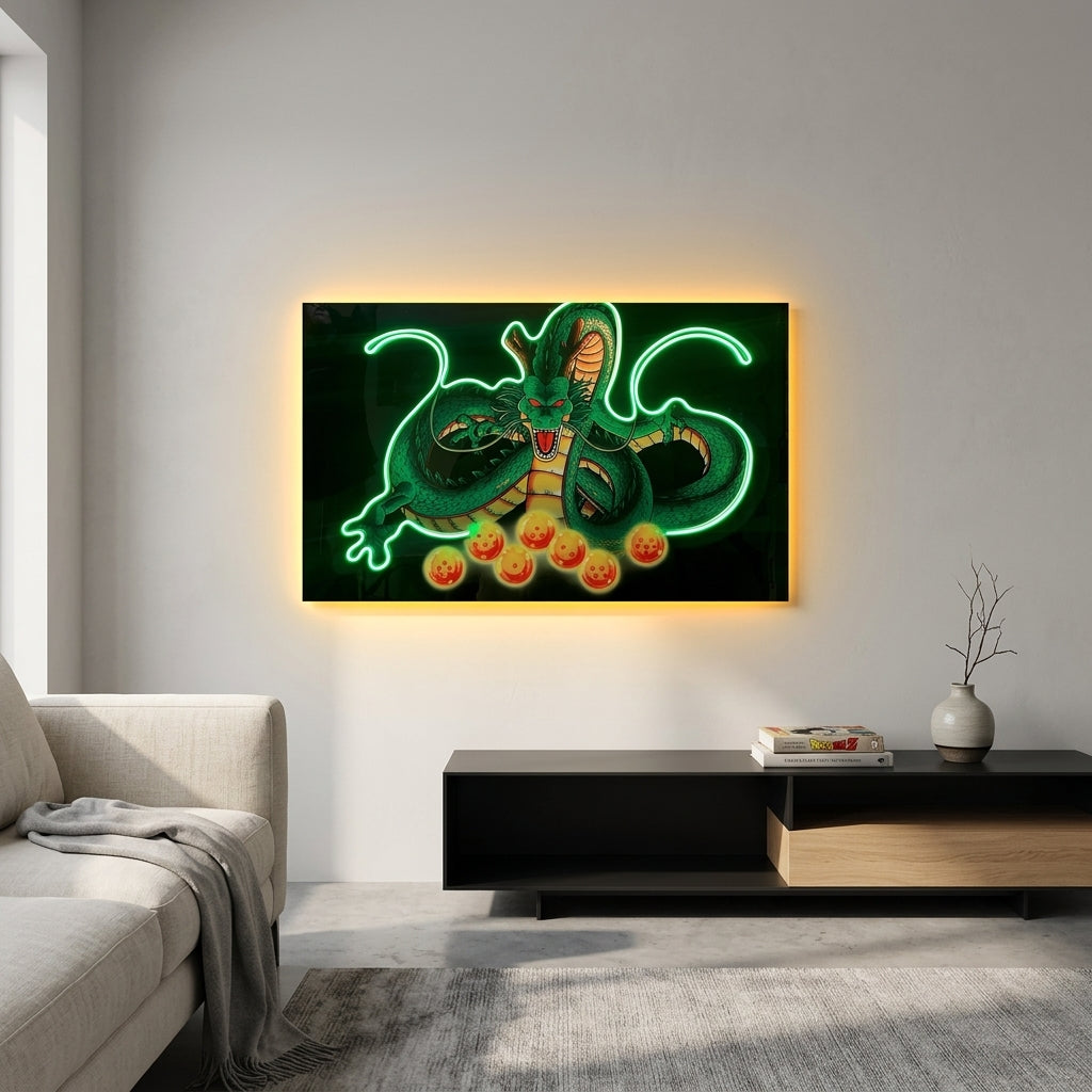 Shenlong Yatay Neon Tablo
