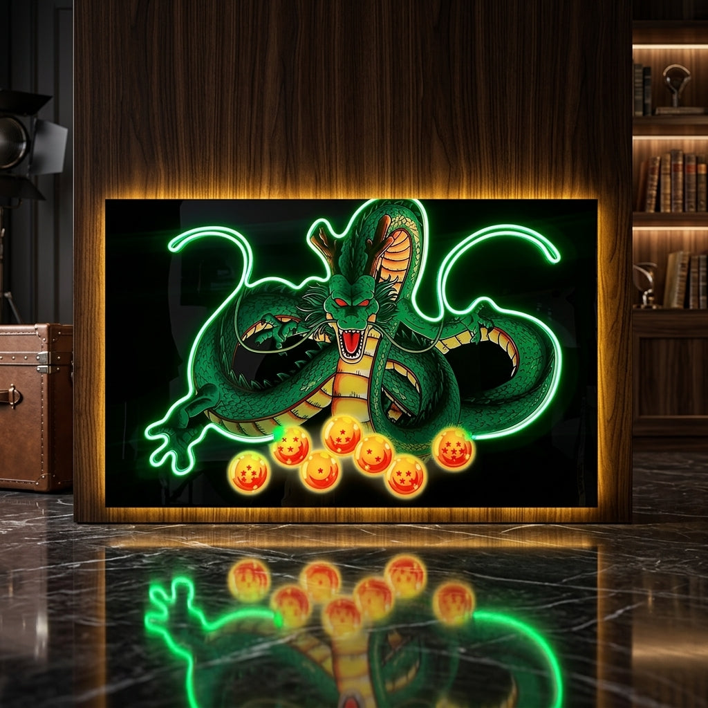 Shenlong Yatay Neon Tablo