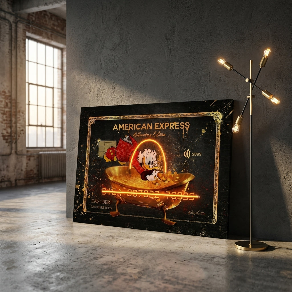 "Billionaire's Edition - Scrooge McDuck" Lüks Pop Art Tablo