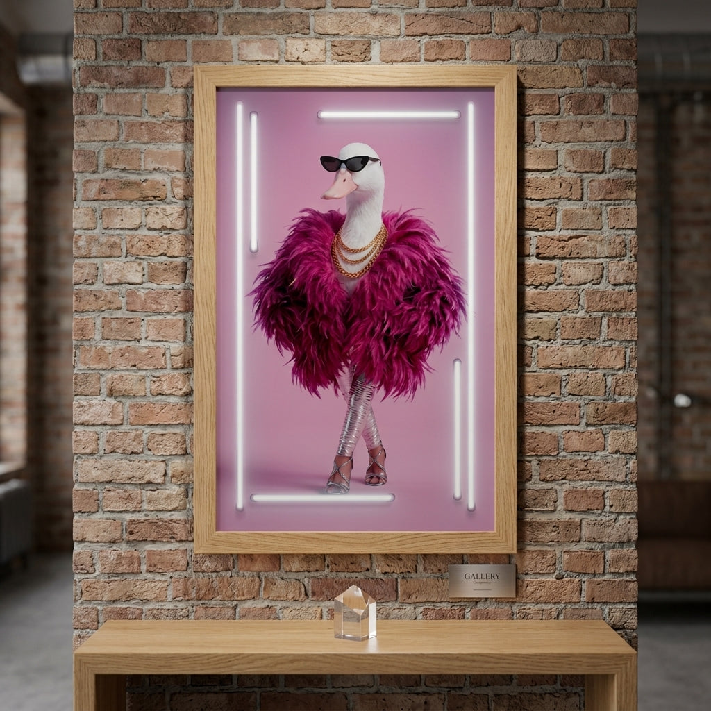 'Fuchsia Diva' Özel Tasarım Neon Tablo – Yeni Ürün