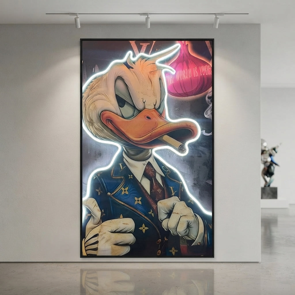 Millonaire Duck Neon Tablo