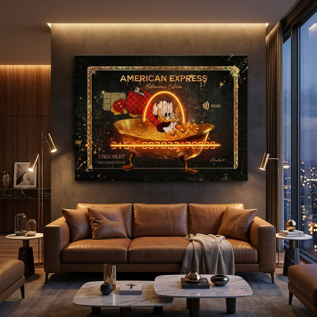 "Billionaire's Edition - Scrooge McDuck" Lüks Pop Art Tablo