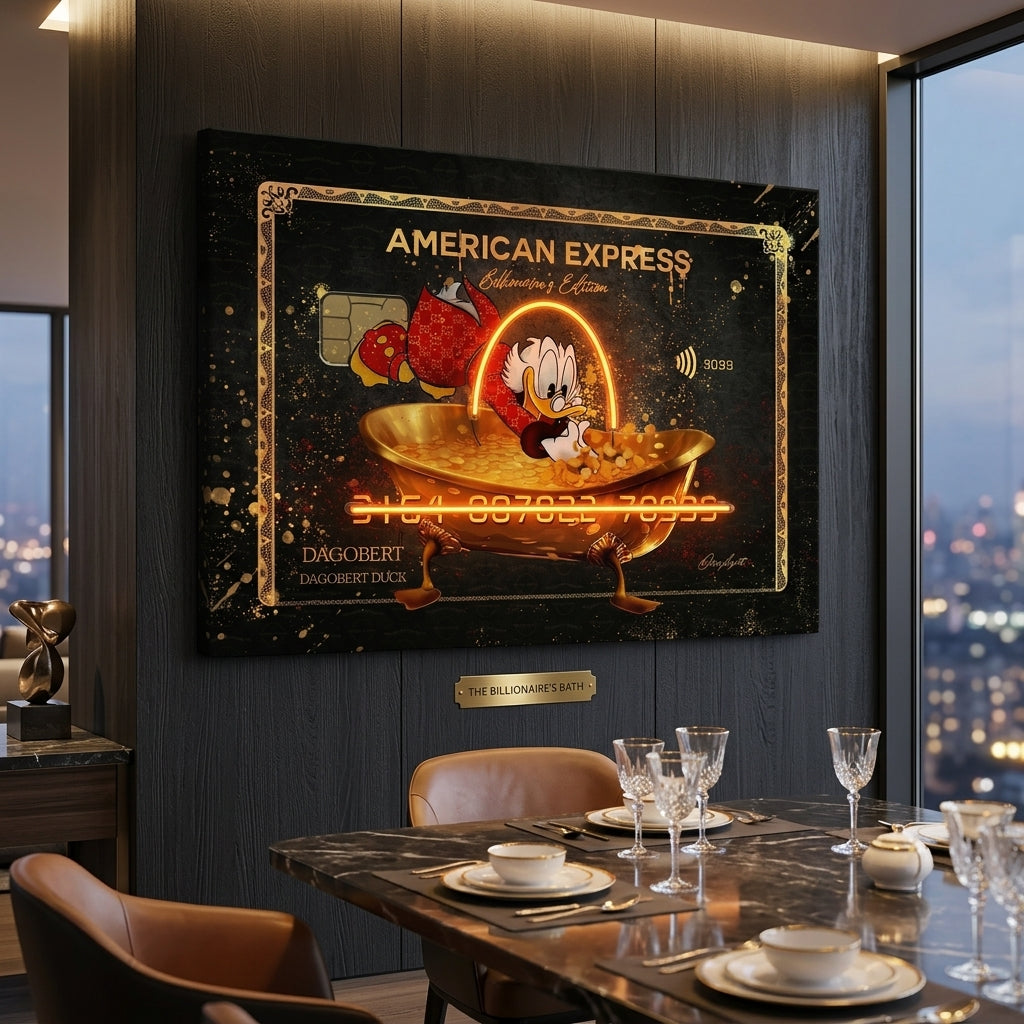 "Billionaire's Edition - Scrooge McDuck" Lüks Pop Art Tablo