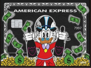 Scrooge McDuck Pop Art Kartı Tablo