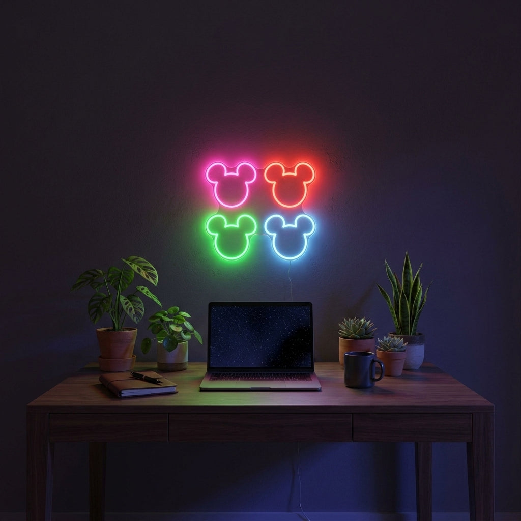 Mickey Renkli Neon Tabela