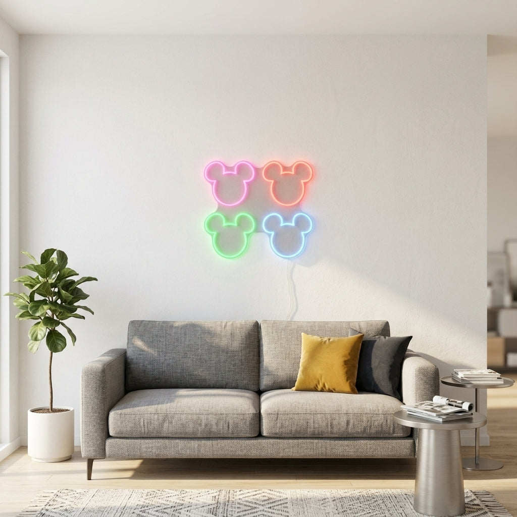 Mickey Renkli Neon Tabela