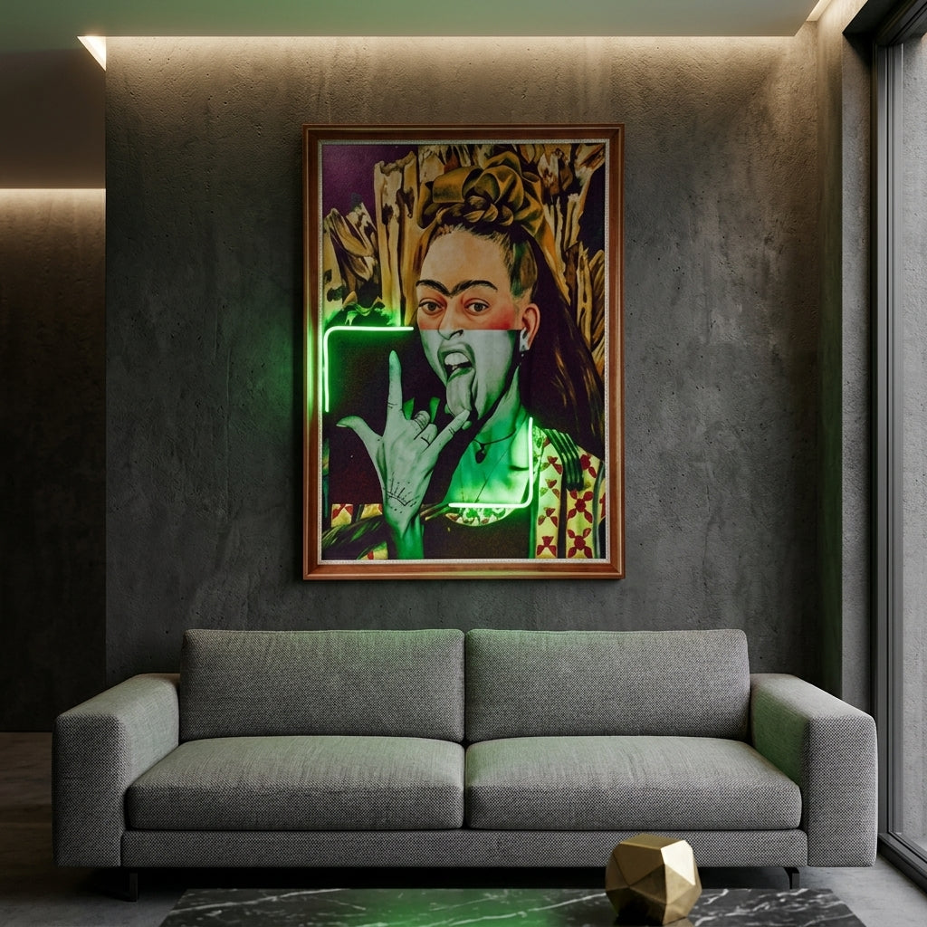 Rock’n Roll Frida Art Tablo