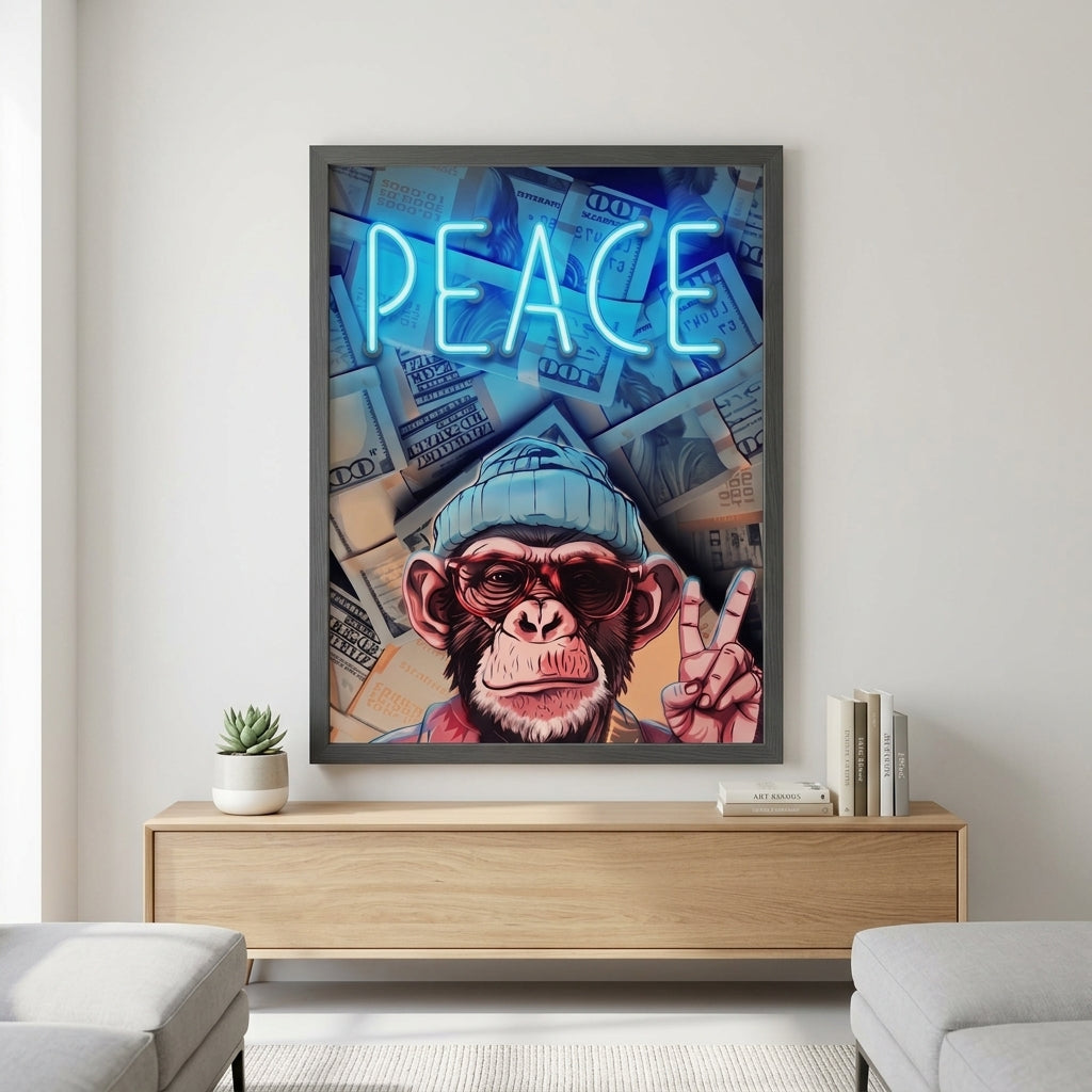 'Money & Peace' Özel Neon Tablo – Yeni Ürün