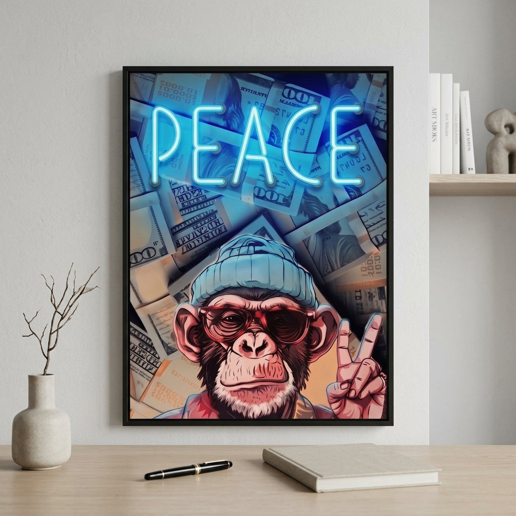 'Money & Peace' Özel Neon Tablo – Yeni Ürün