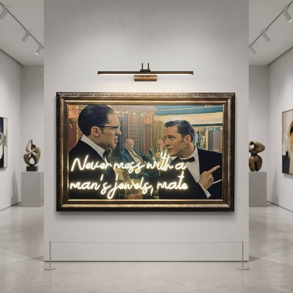 "Legend" Temalı ve Neon Yazılı Modern Tablo