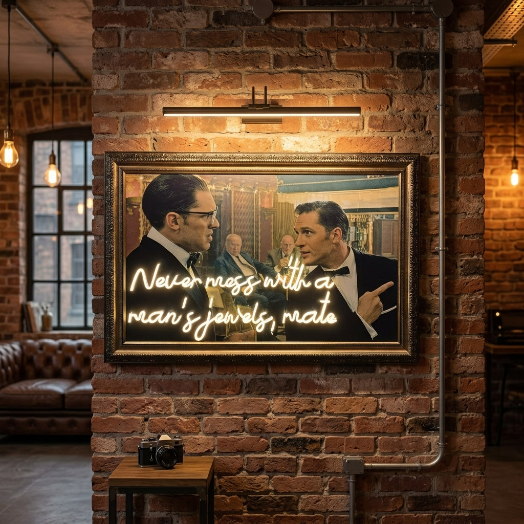"Legend" Temalı ve Neon Yazılı Modern Tablo