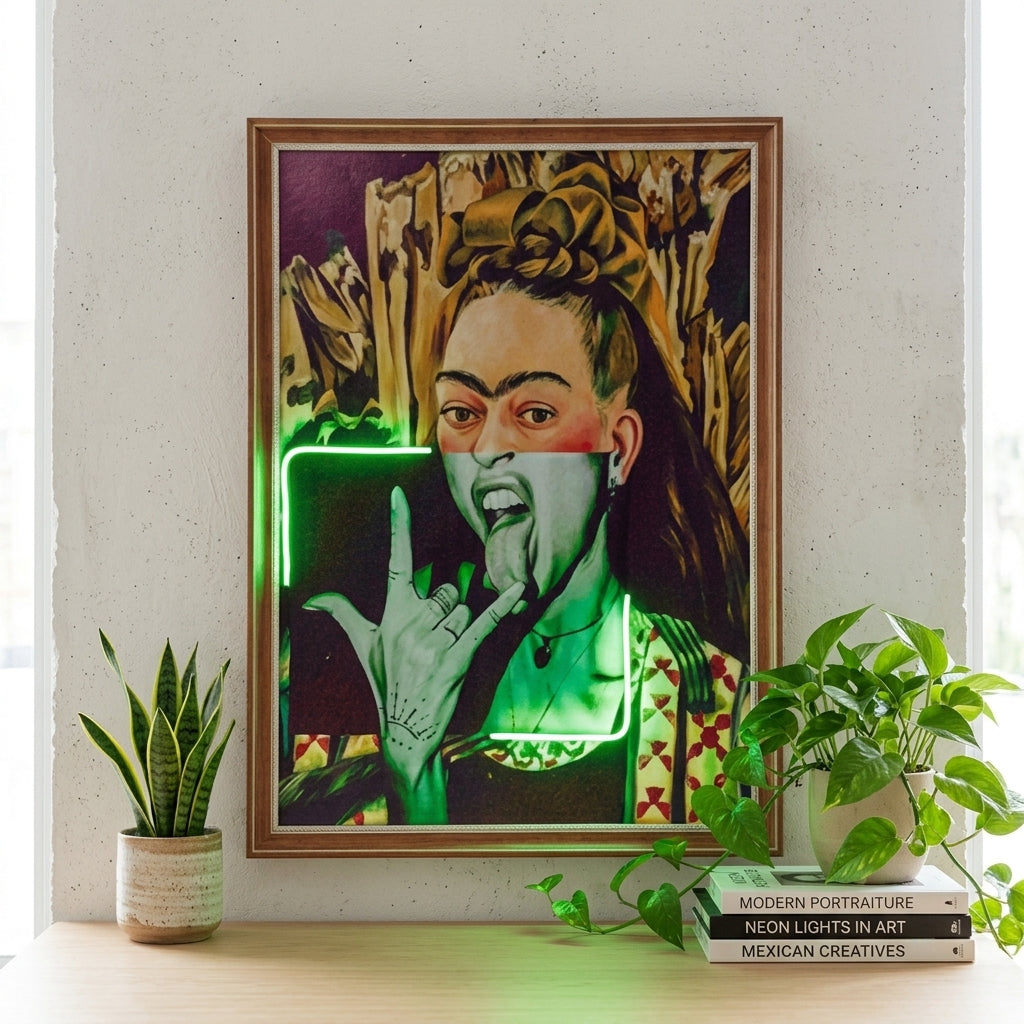 Rock’n Roll Frida Art Tablo