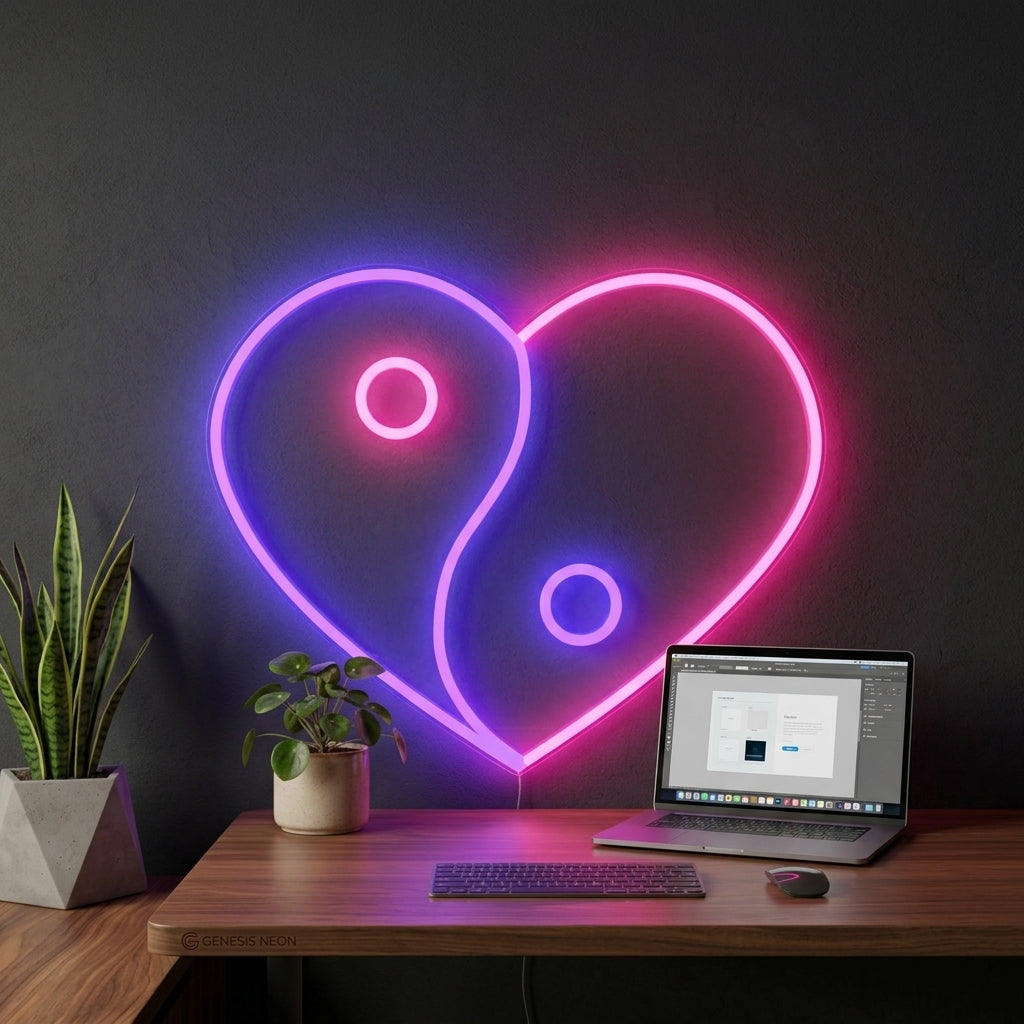Yin & Yang Heart, Neon Tabela