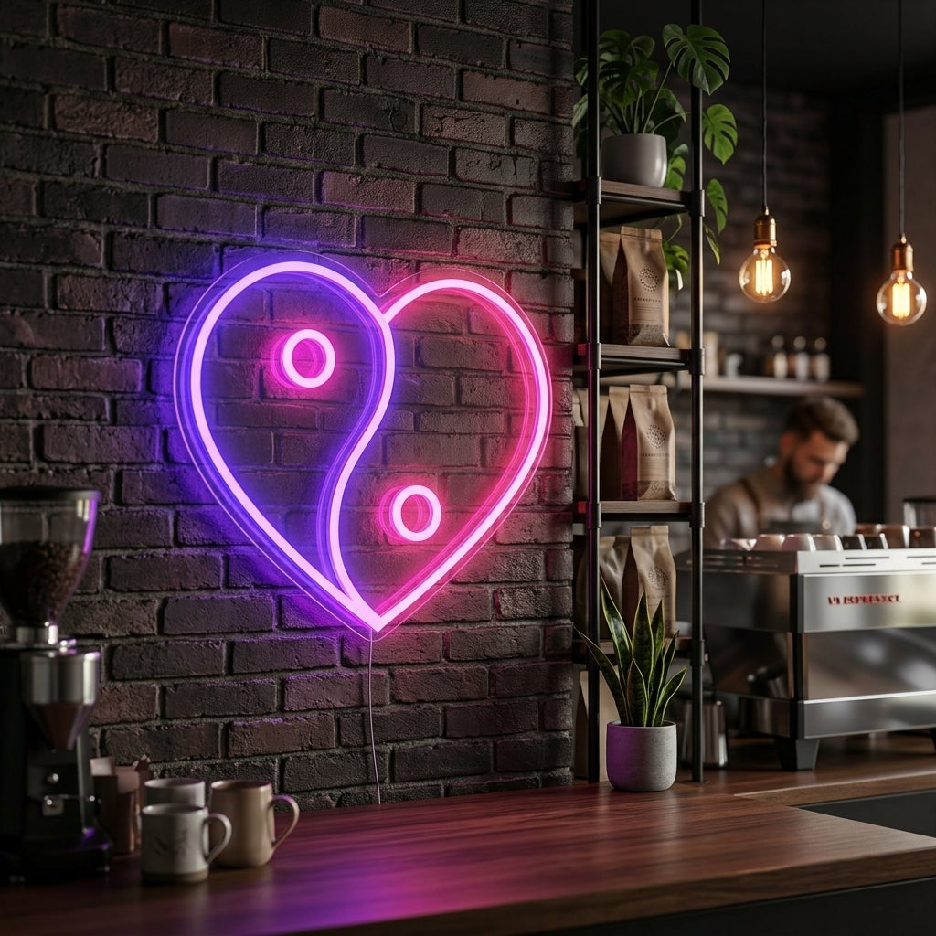 Yin & Yang Heart, Neon Tabela