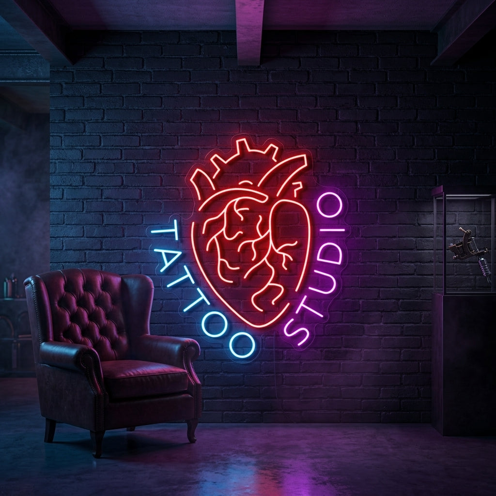 Kalpli Tattoo Studio Neon Dekor