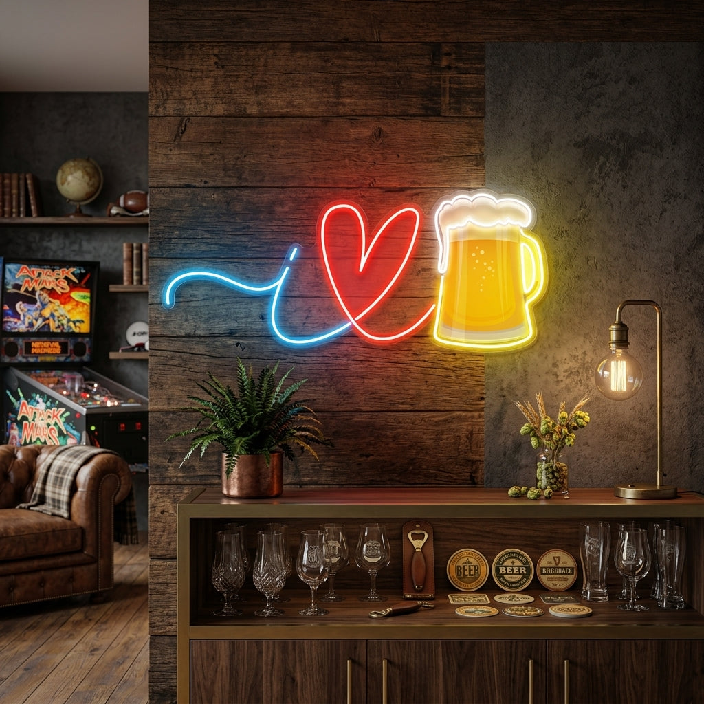 I Love Beer Neon Tabela