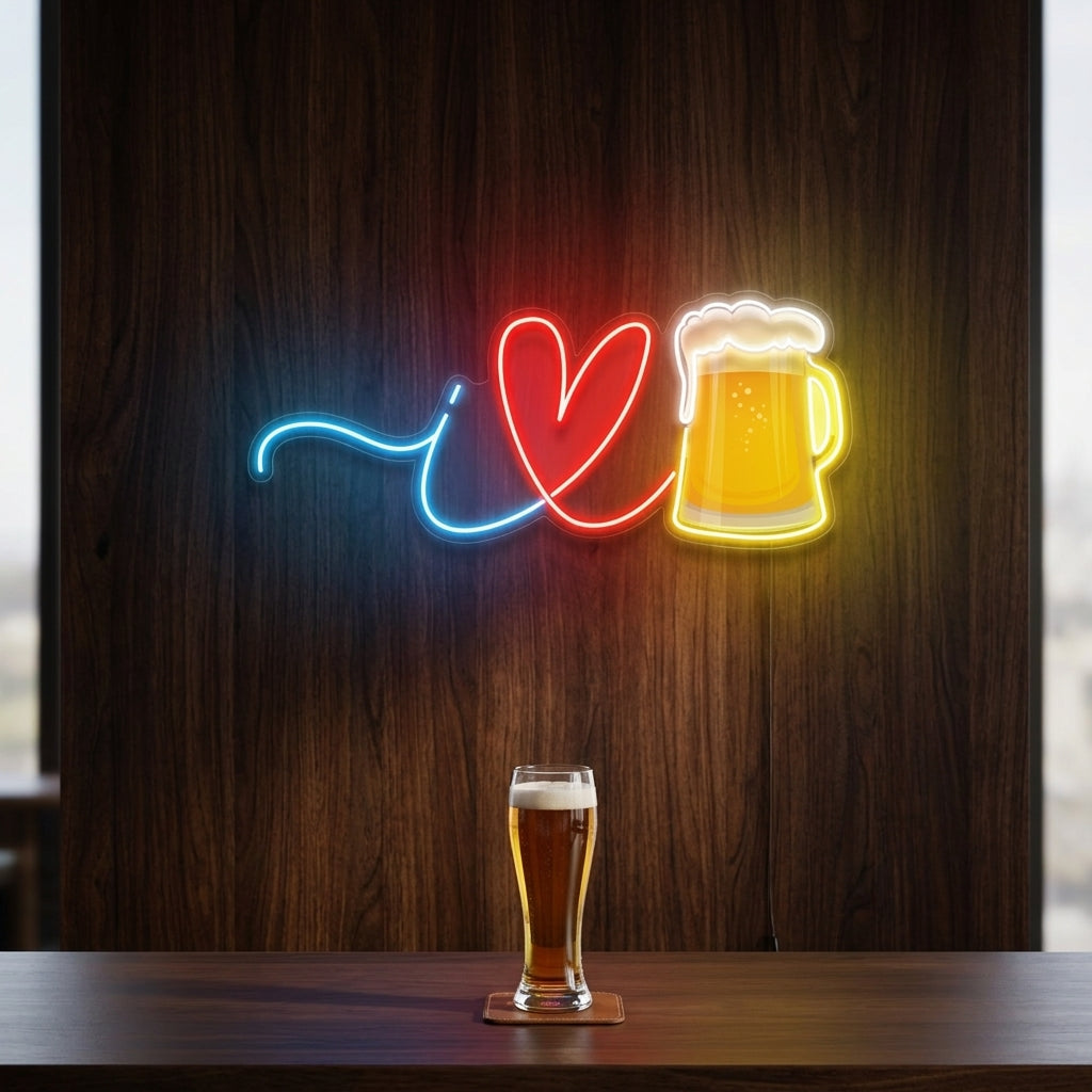 I Love Beer Neon Tabela