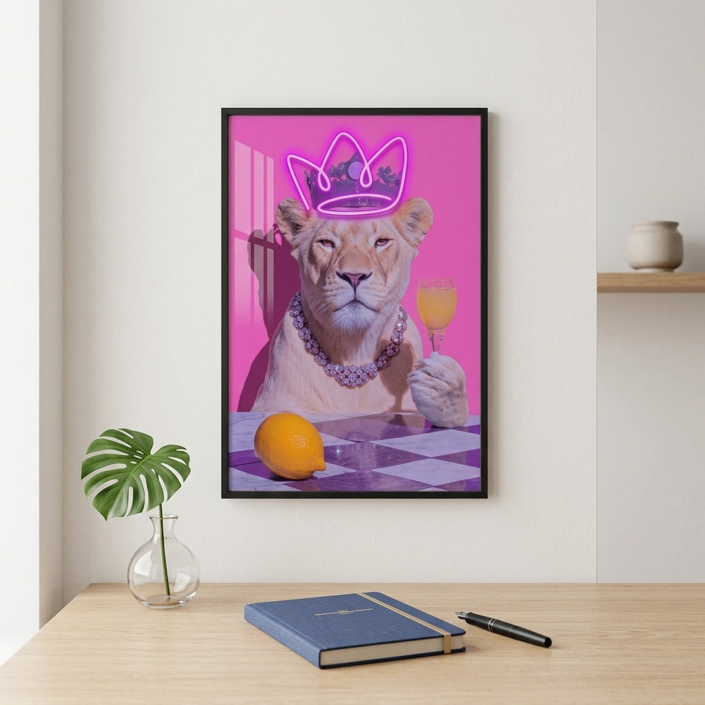 'Neon Queen' Özel Tasarım Işıklı Pop-Art Tablo – Yeni Sezon
