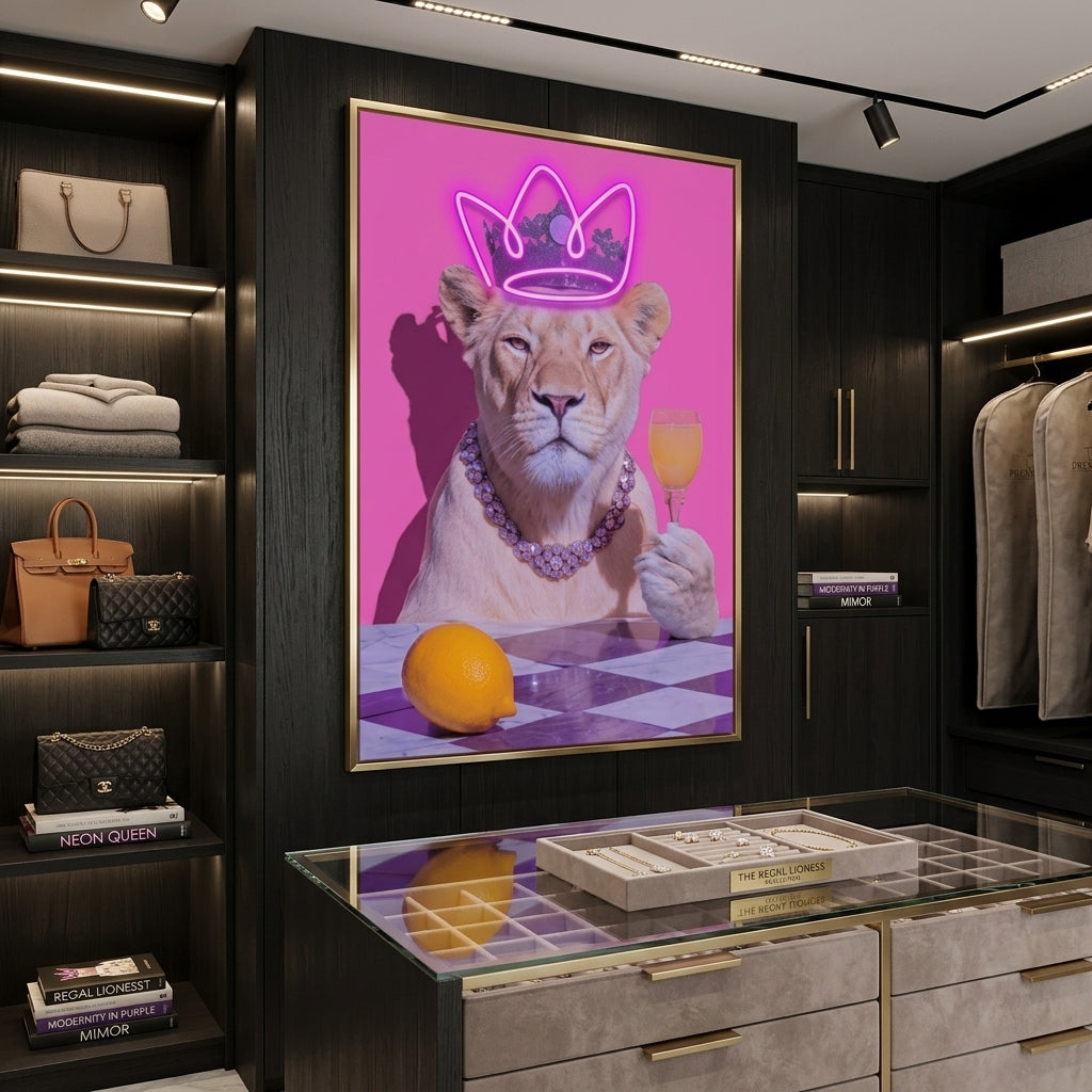 'Neon Queen' Özel Tasarım Işıklı Pop-Art Tablo – Yeni Sezon