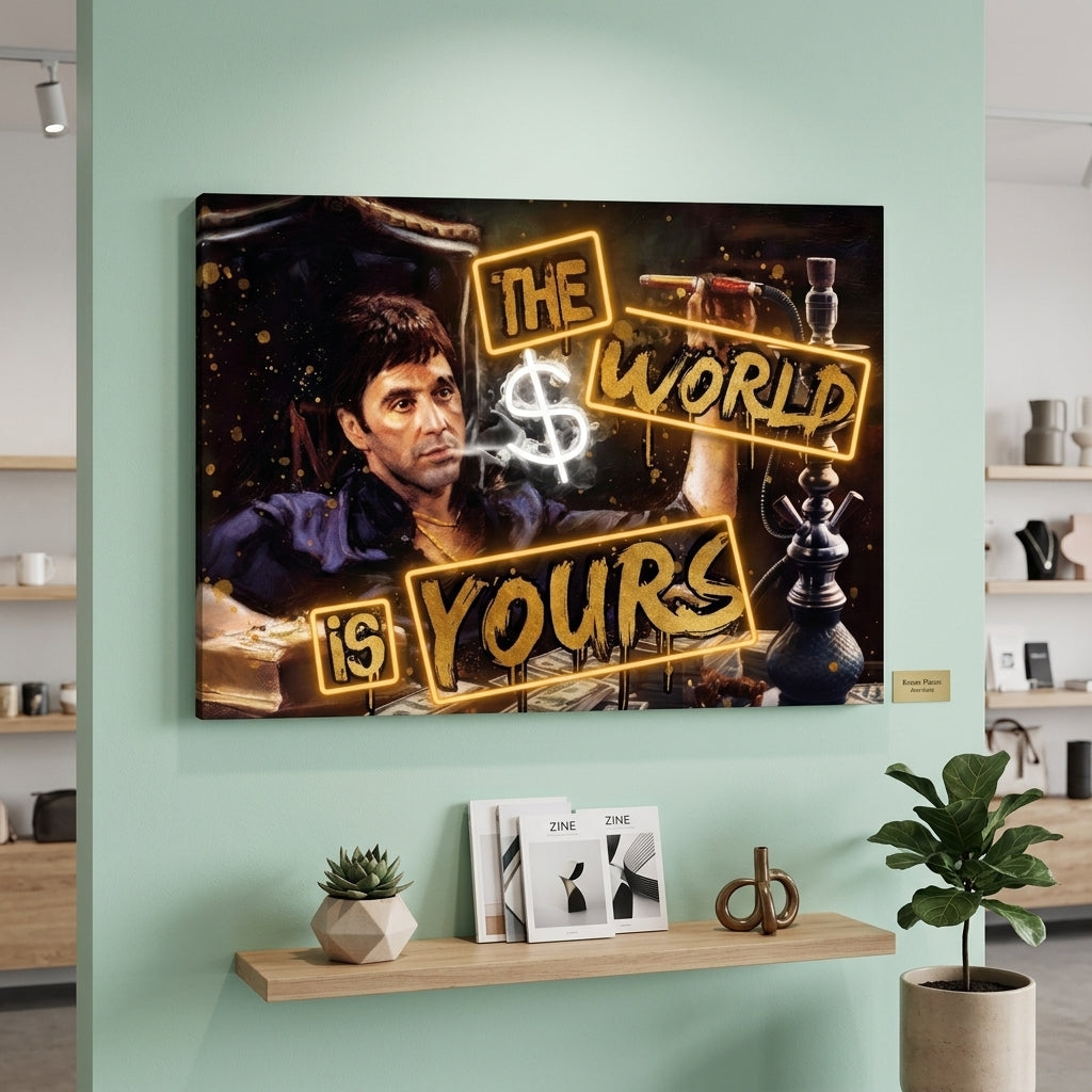 The World is Yours Kanvas Tablo