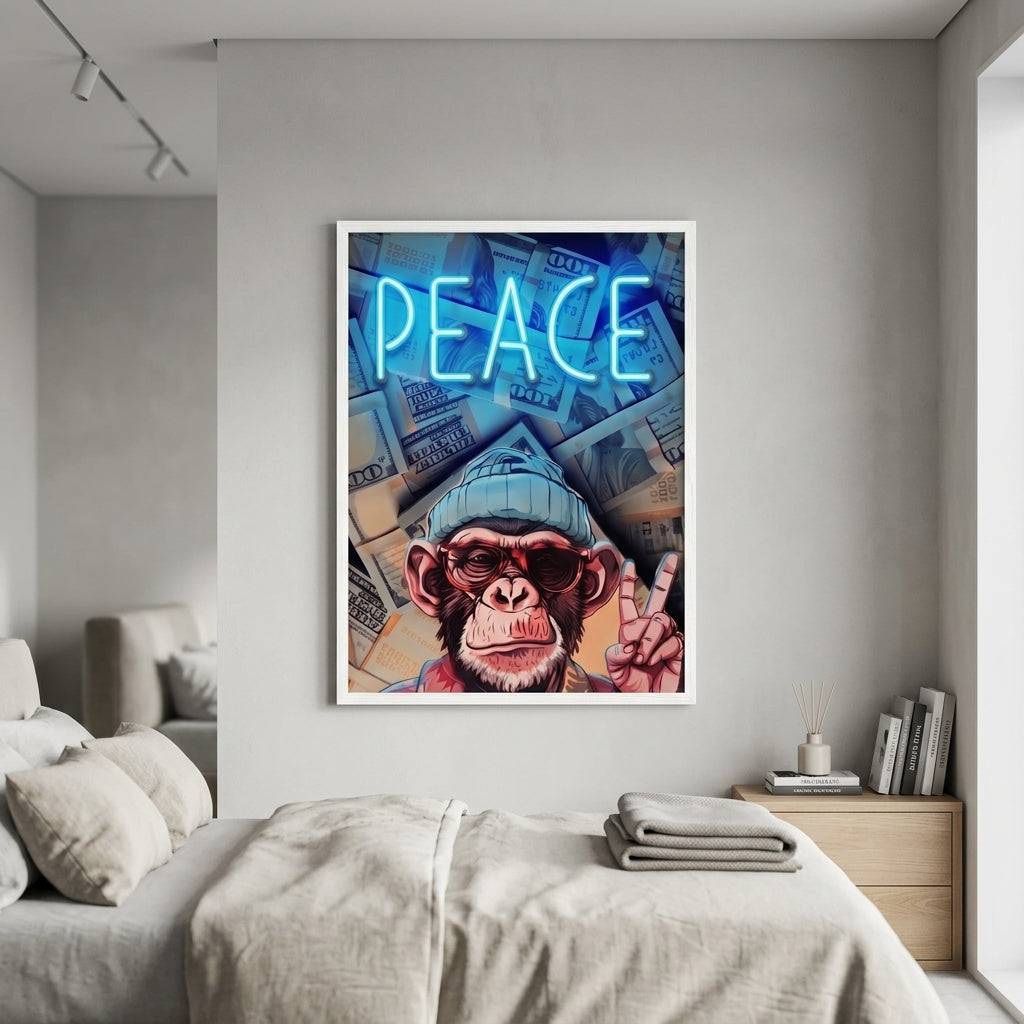 'Money & Peace' Özel Neon Tablo – Yeni Ürün