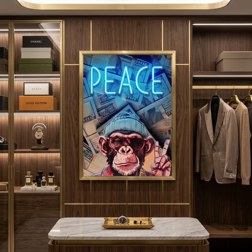 'Money & Peace' Özel Neon Tablo – Yeni Ürün