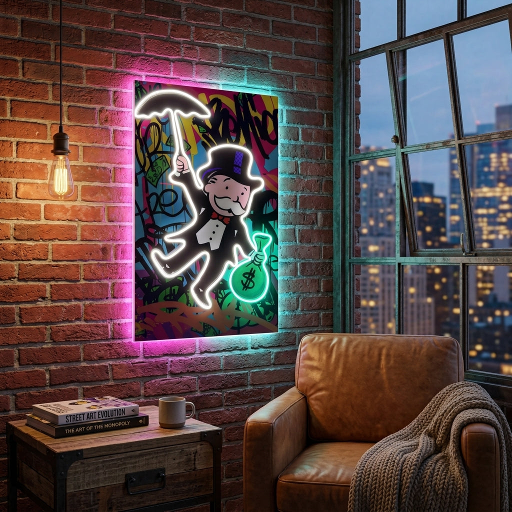 Monopoly Exclusive  Neon Tablo