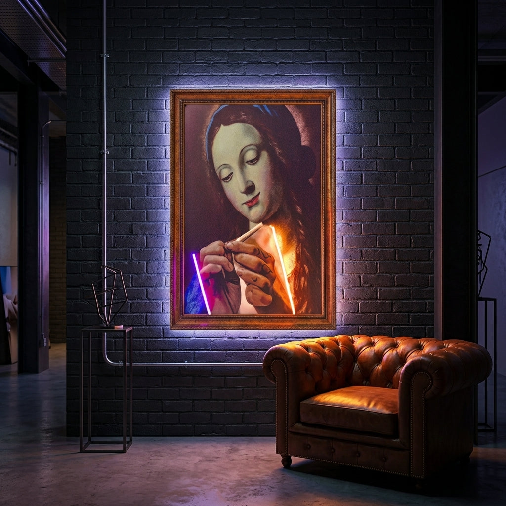 Nun Purple Art Tablo