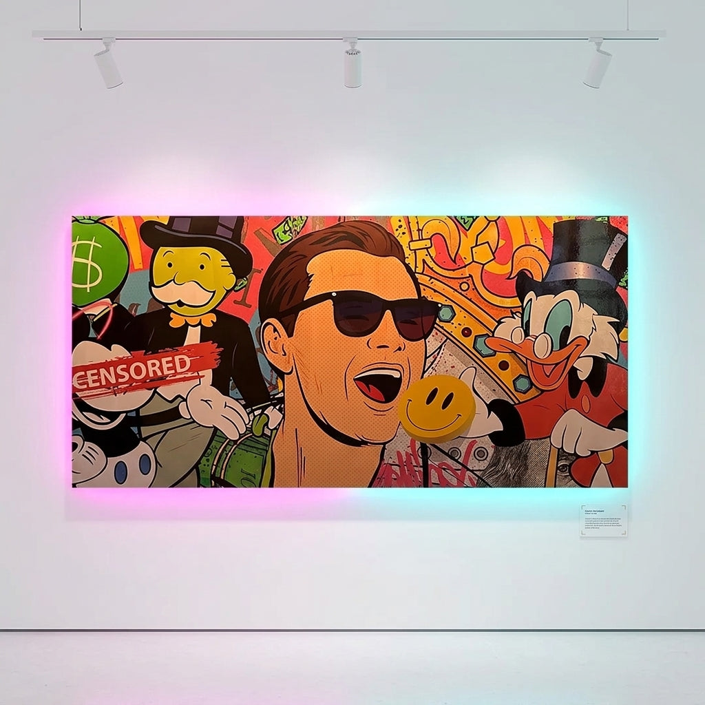 Jordan Belfort Exclusive  Neon Tablo