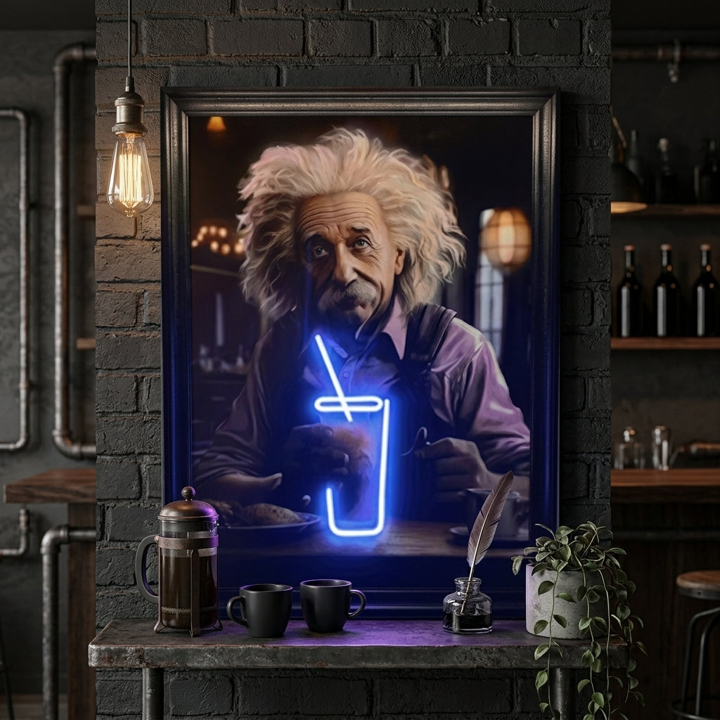 Einstein Canvas Art Tablo