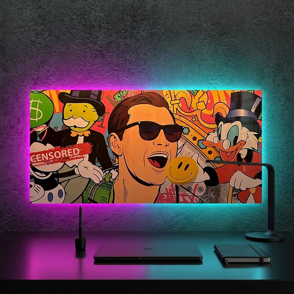 Jordan Belfort Exclusive  Neon Tablo