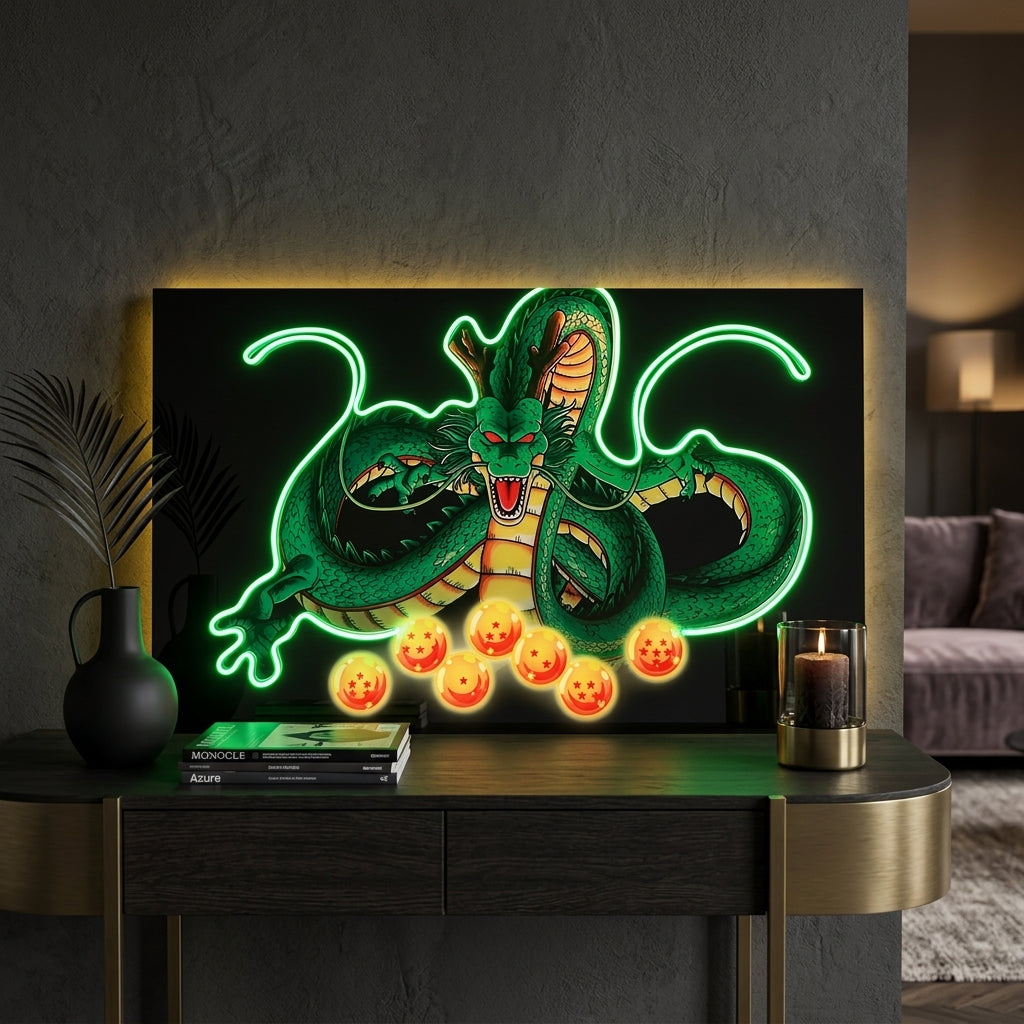 Shenlong Yatay Neon Tablo