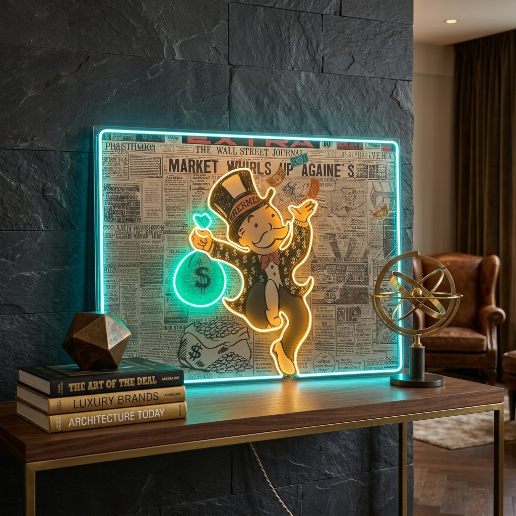 Exclusive Monopoly Neon Tablo
