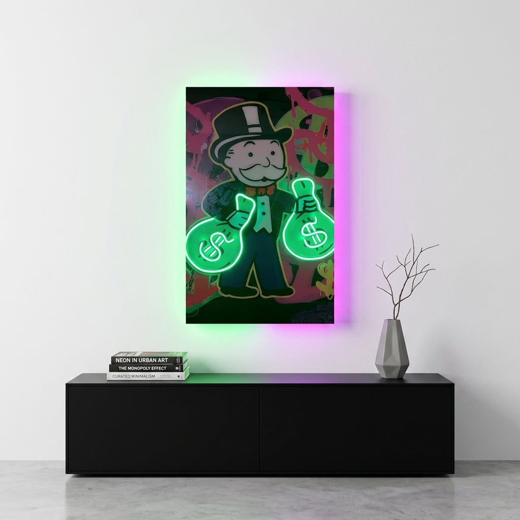 Monopoly Neon Tablo