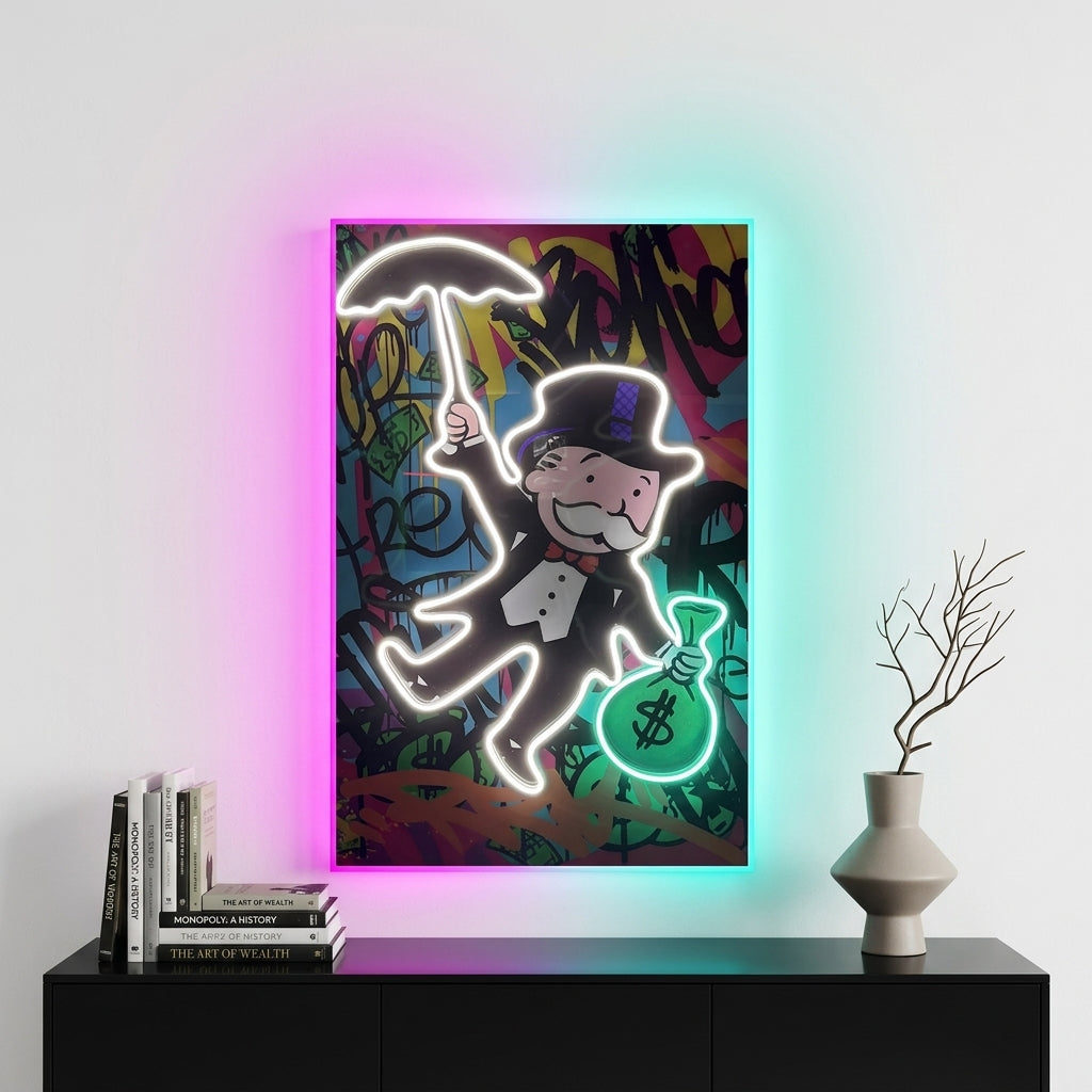 Monopoly Exclusive  Neon Tablo